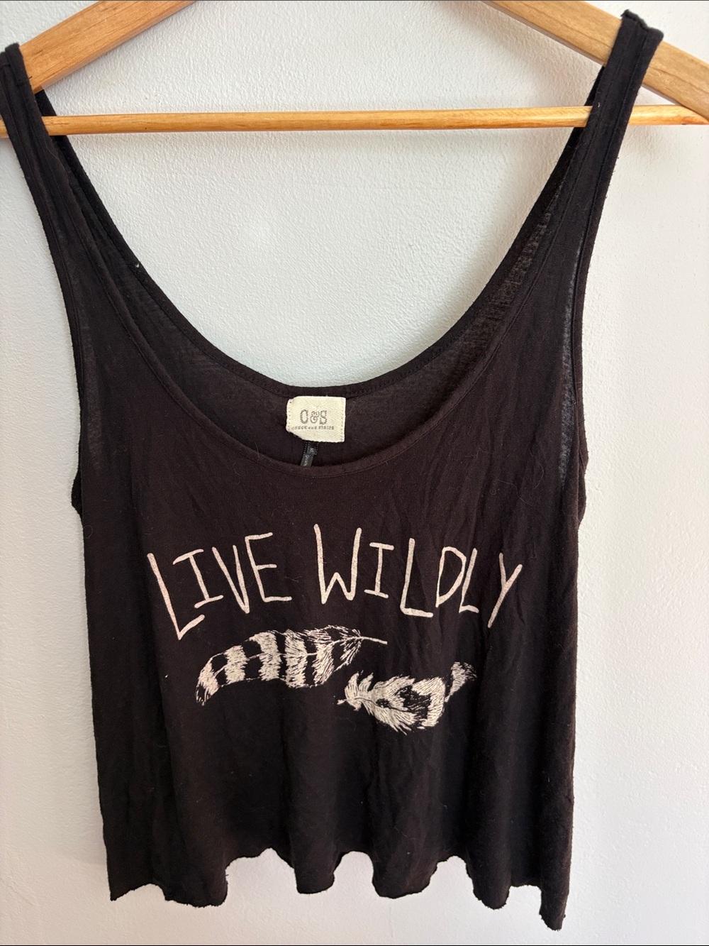 SO Black 'Live Wildly' Graphic Tank Top